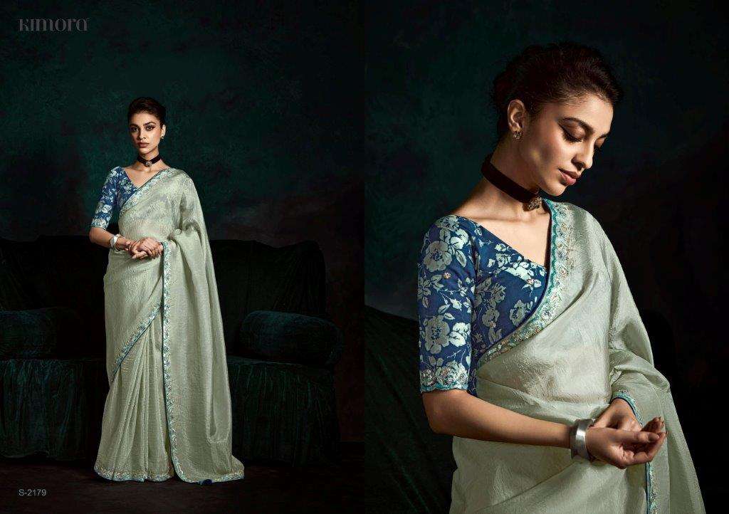 KAJAL BY ASLIWHOLESALE DESIGNER PURE ORGANZA EMBROIDERY SAREES-00137
