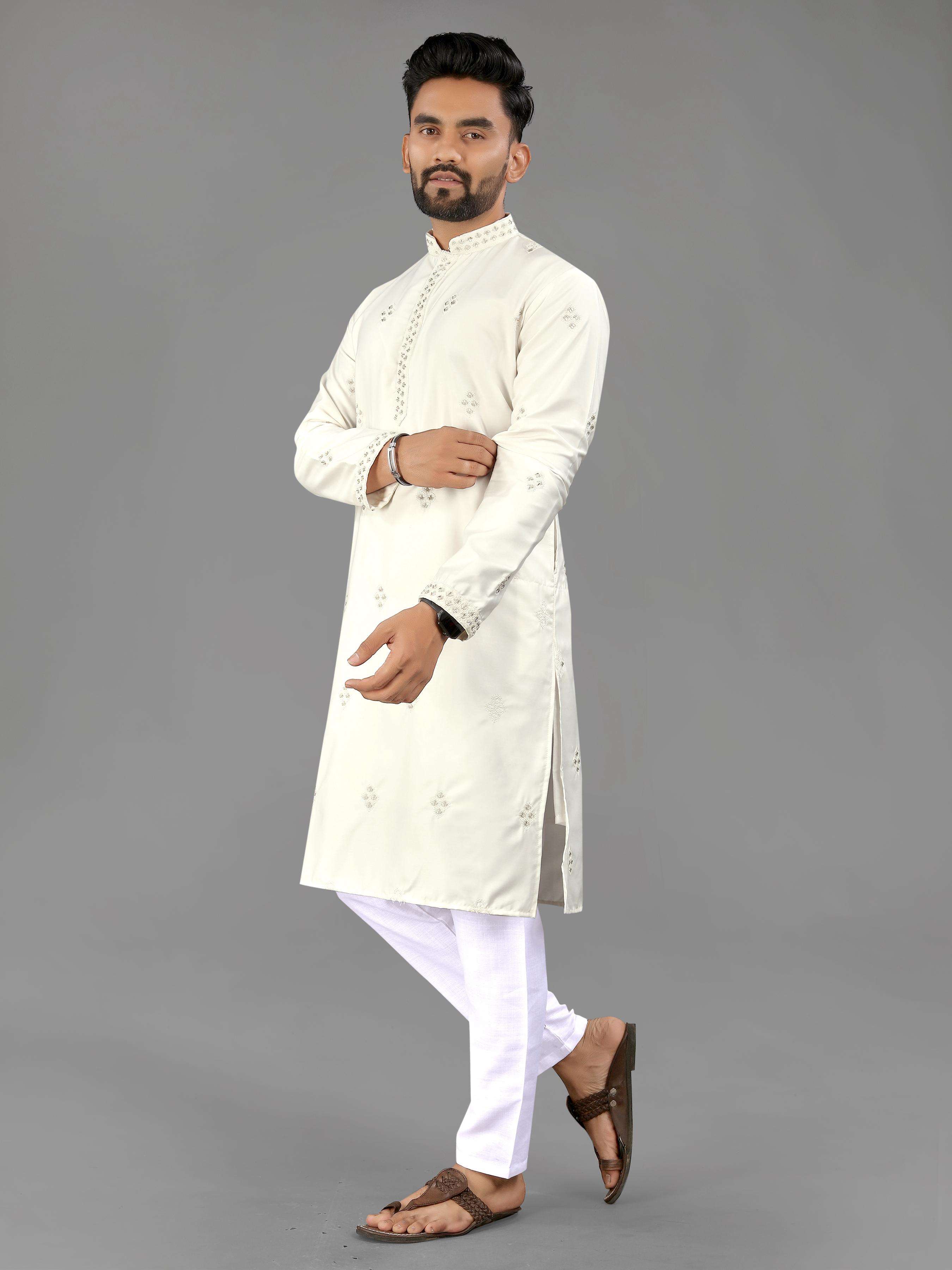 KASTURI BY ASLIWHOLESALE DESIGNER PURE COTTON MENS WEAR KURTAS-00036