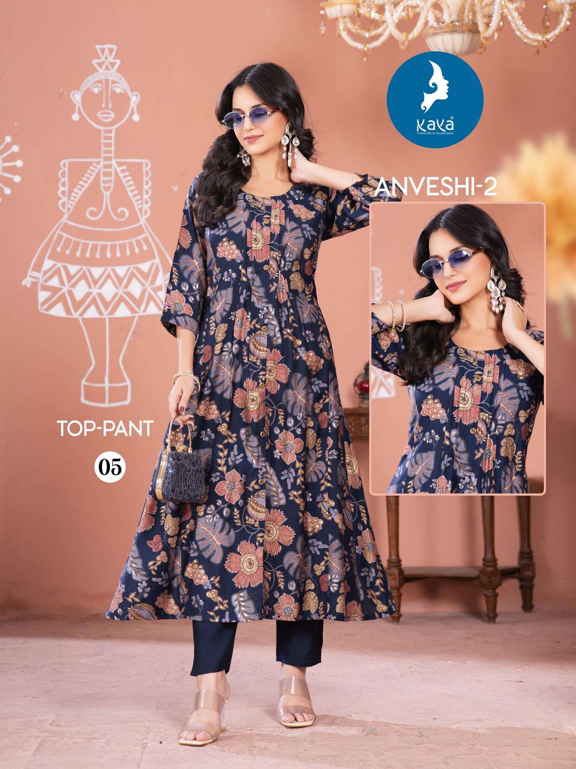 KAYA ANVESHI VOL-02 PURE VERTICAN FOIL PRINTED DRESSES-00014