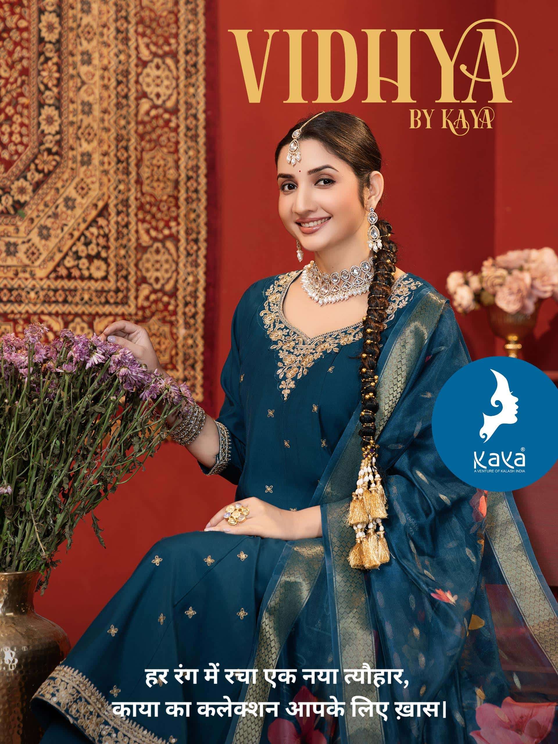 KAYA VIDHYA PURE ROMAN SILK  DRESSES-00140