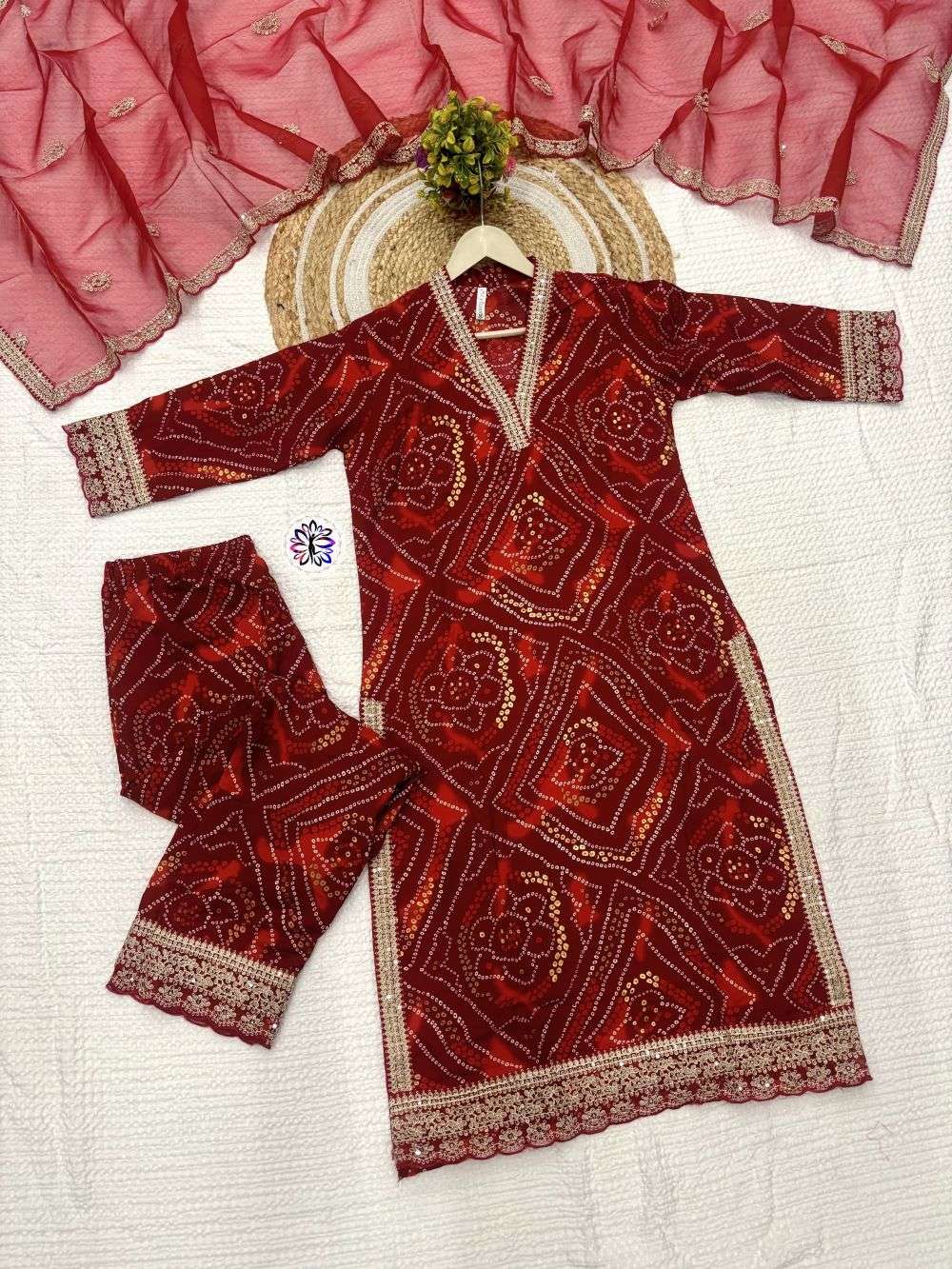 KF-3203 BY ASLIWHOLESALE DESINGER PURE VISCOSE RAYON EMBROIDERY PRINTED DRESSES-00096