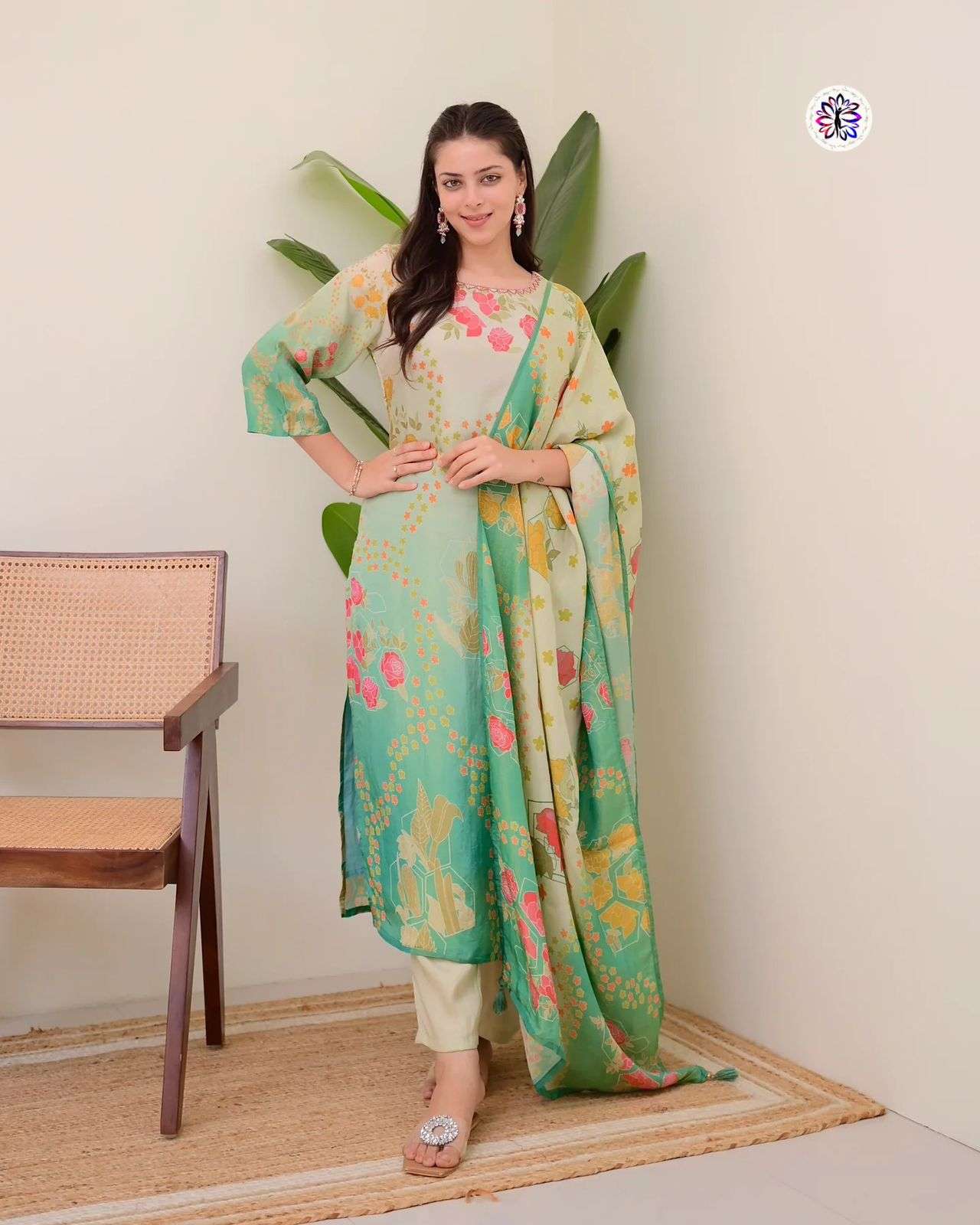 KF-4063 BY ASLIWHOLESALE DESIGNER PURE ASSAM SILK EMBROIDERY DRESSSES-00096