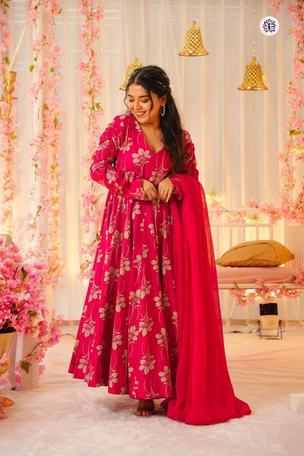 KF-5020 NX BY ASLIWHOLESALE DESIGNER PURE FANCY PRINTED DRESSES-00096