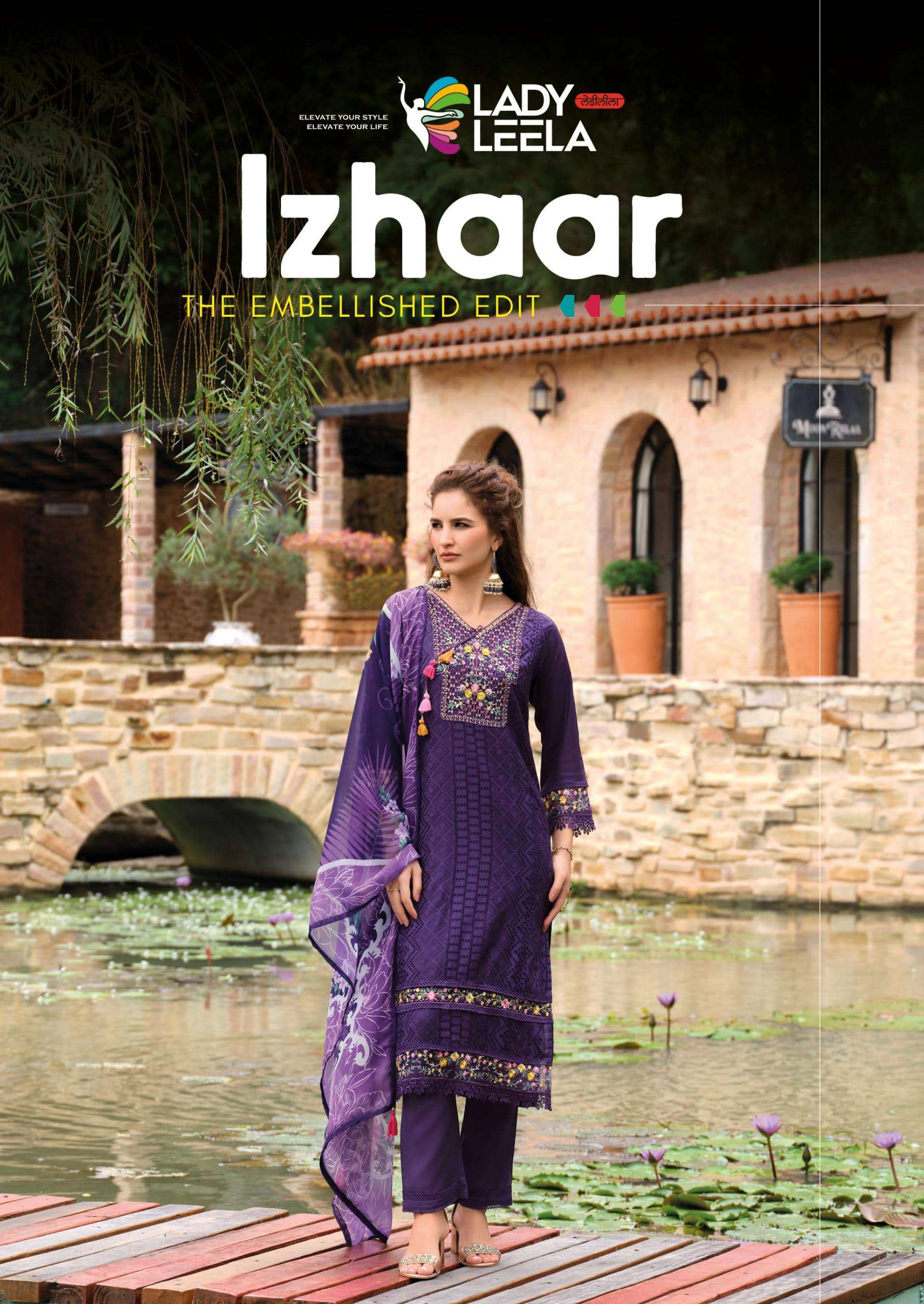 LADY LEELA IZHAAR 31131 TO 31136 SERIES PURE MUSLIN EMBROIDERY DRESSES-00028