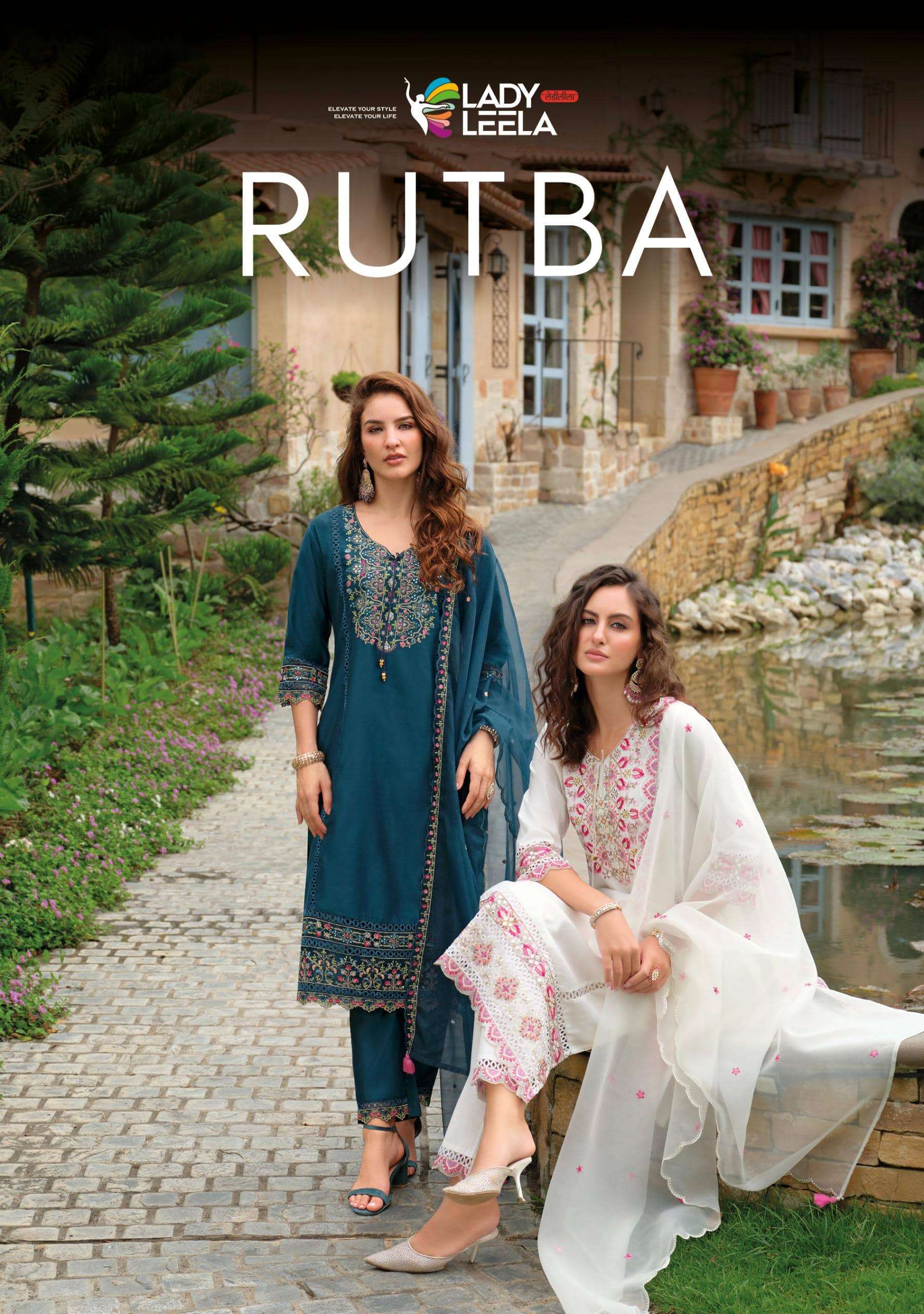 LADY LEELA RUTBA PURE VISCOSE SILK EMBROIDERY DRESSES-00028