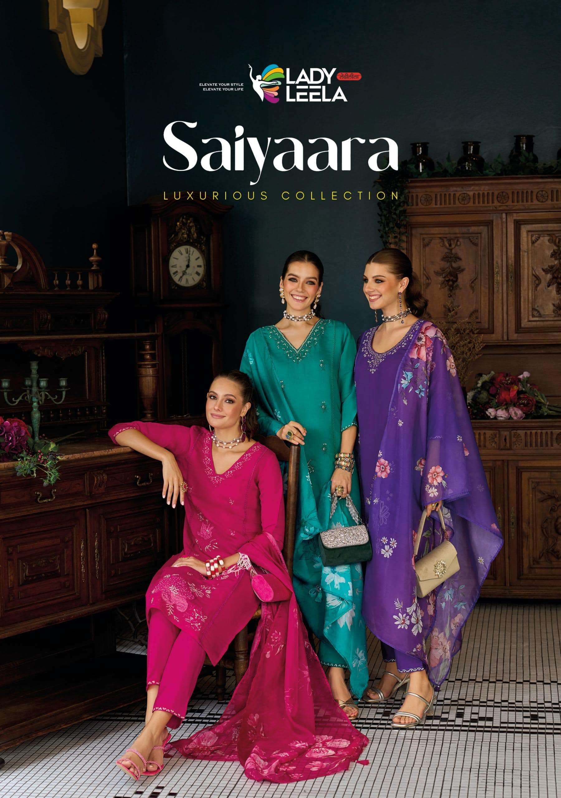 LADY LEELA SAIYAARA PURE VISCOSE EMBROIDERY DRESSES-00014