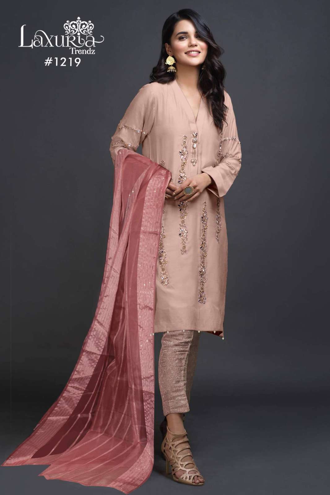 LAXURIA 1219 PURE SATIN IMPORTED PAKISTANI DRESSES-00005
