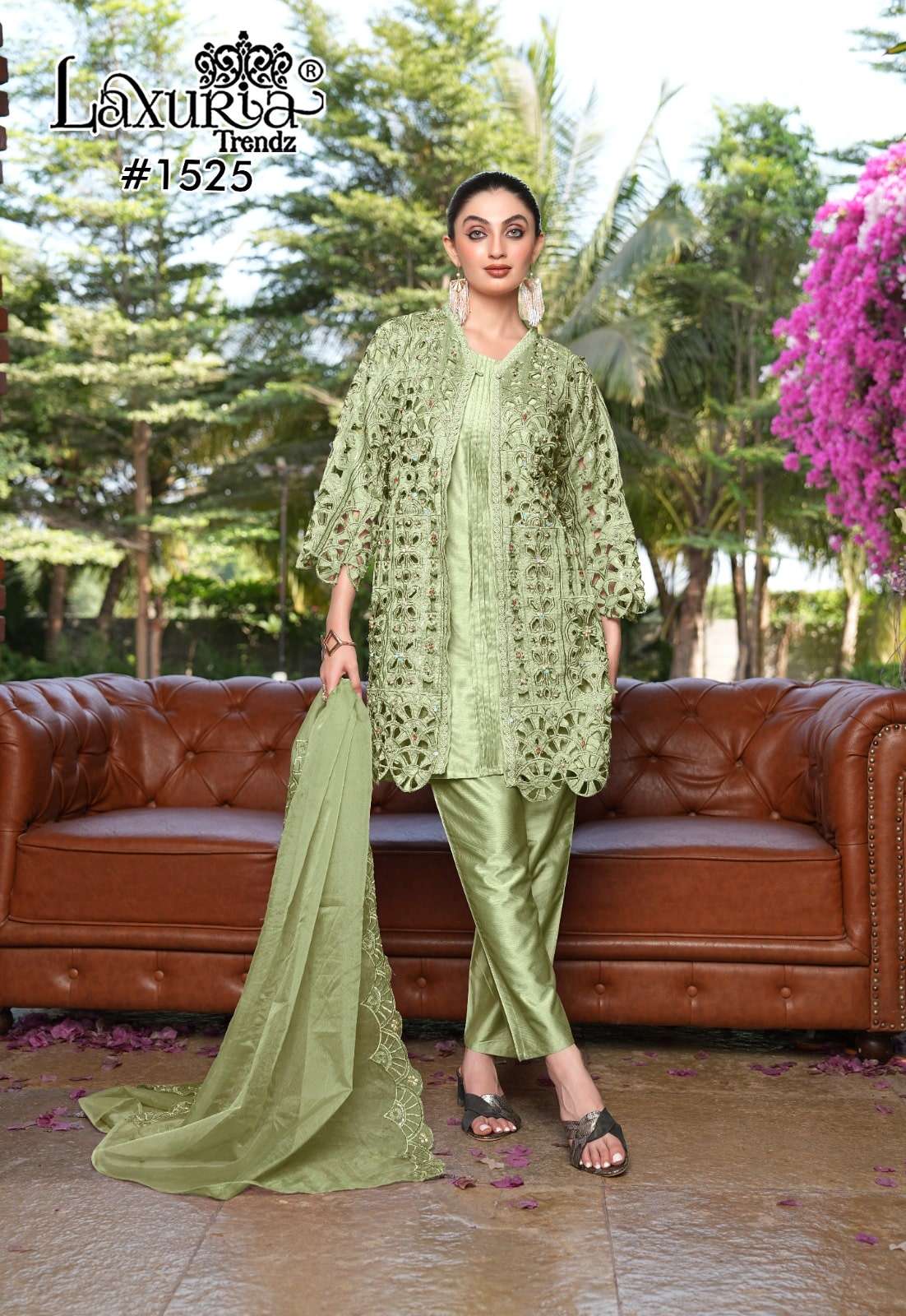 LAXURIA 1525 PURE VICHITRA EMBROIDERY PAKISTANI DRESSES-00004