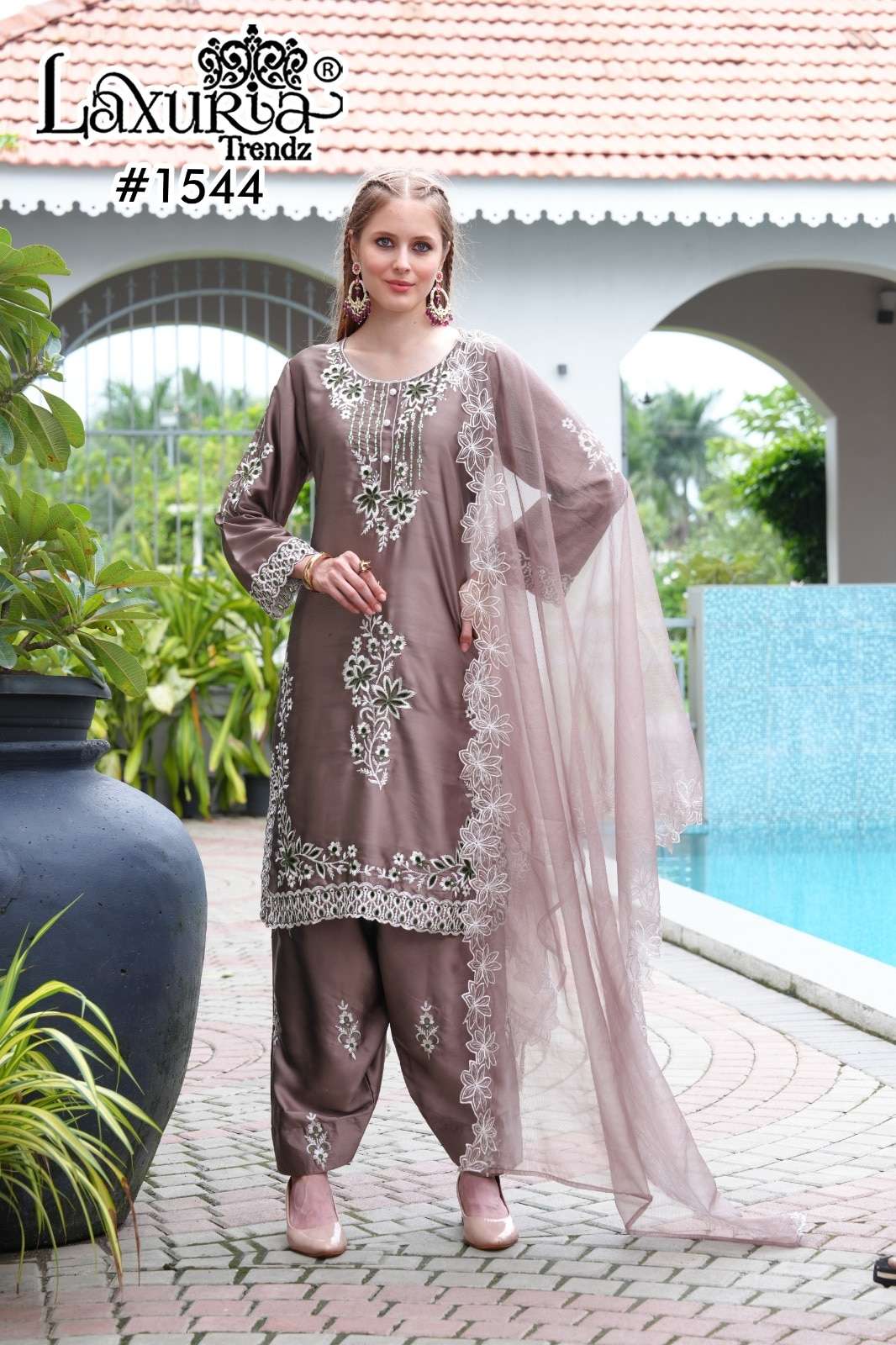 LAXURIA 1544 PURE SATIN EMBROIDERY PAKISTANI DRESSES-00005