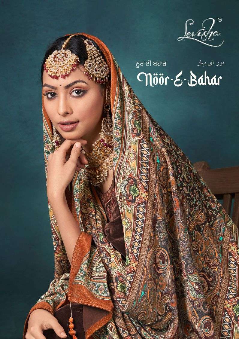 LEVISHA NOOR E BAHAR PURE 9000 VELVEL EMBROIDERY PAKISTANI DRESSES-00011