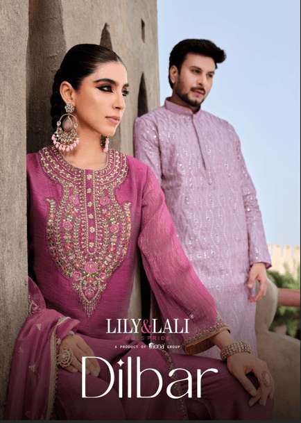LILY AND LALI DILBAR PURE SIMMER SILK DRESSES-00014