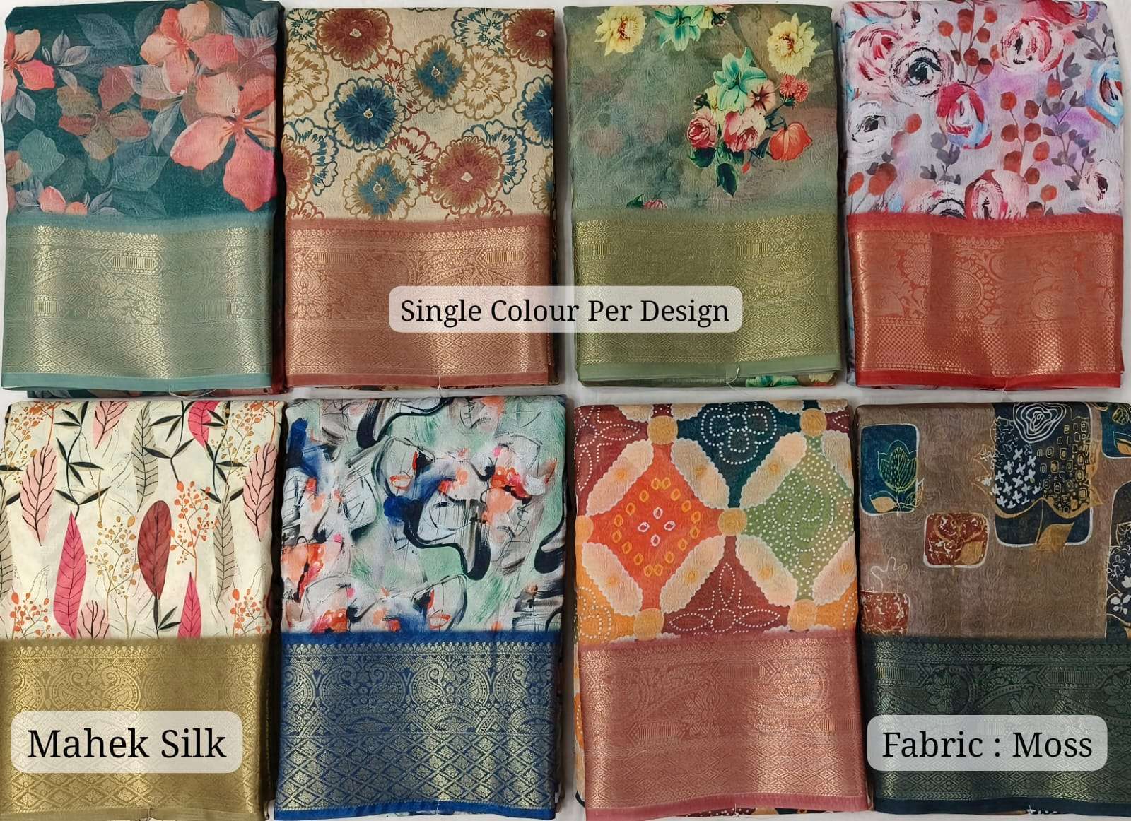 MAHEK SILK BY ASLIWHOLESALE DEISGNER PURE SILK PRINTED SAREES-00065