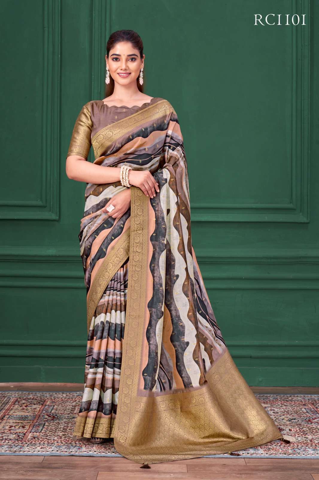 MAHOTSAV RANG CHATKILA 1101 TO 1106  SERIES PURE SILK PRINTED SAREES-00276