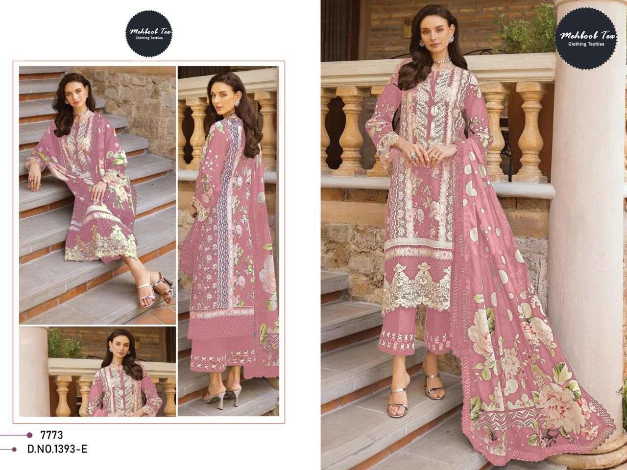 MEHBOOB TEX 1393 PURE COTTON EMBROIDERY PAKISTANI DRESS-00071