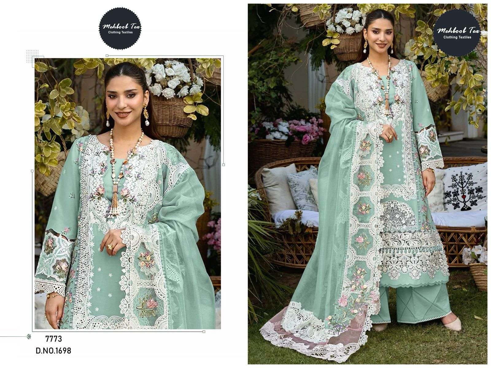 MEHBOOB TEX 1698-1699-1700 SERIES PURE COTTON EMBROIDERY PAKISTANI DRESSES-00071