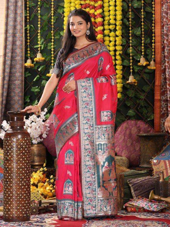 MRIDULA SILK BY ASLIWHOLESALE DESIGNER PURE SILK SAREES-00281