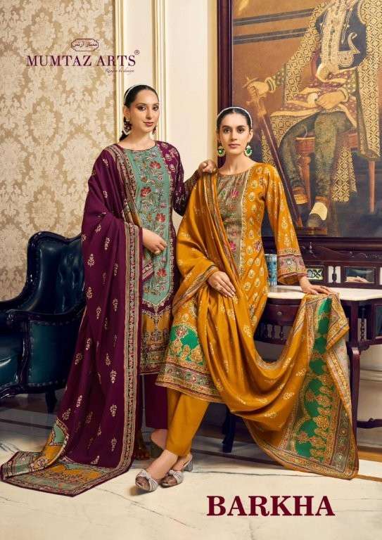 MUMTAZ ARTS BARKHA PURE MUSLIN VISCOSE PRINTED PAKISTANI DRESSES-00011