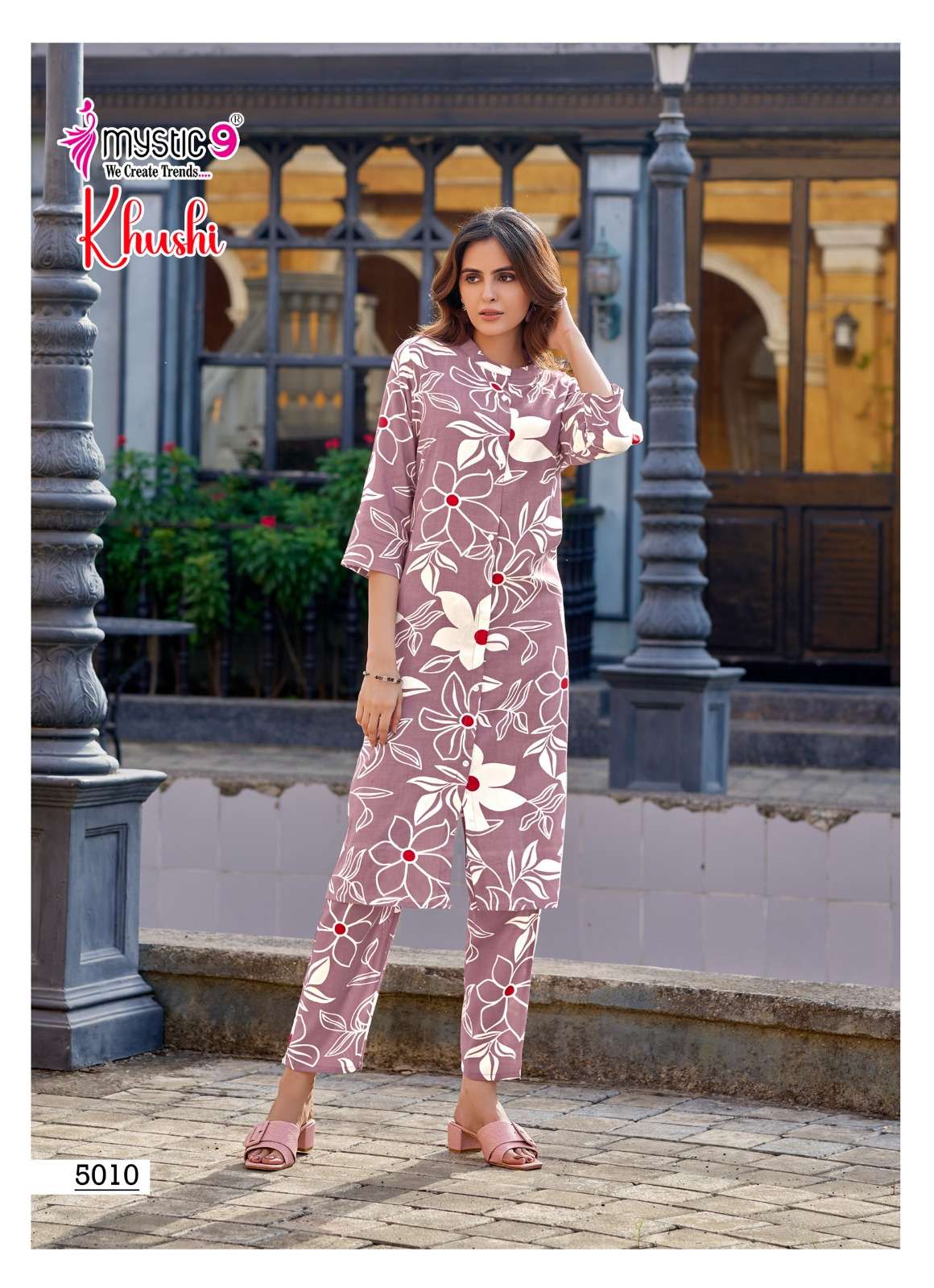 MYSTIC9 KHUSHI VOL-05 PURE VISCOSE PRINTED CO-ORD SET-000140