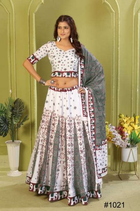 NAVYA VOL-17 BY ASLIWHOLESALE DESIGNER PURE RAYON COTTON EMBROIDERY PRINTED LEHENGAS-00294