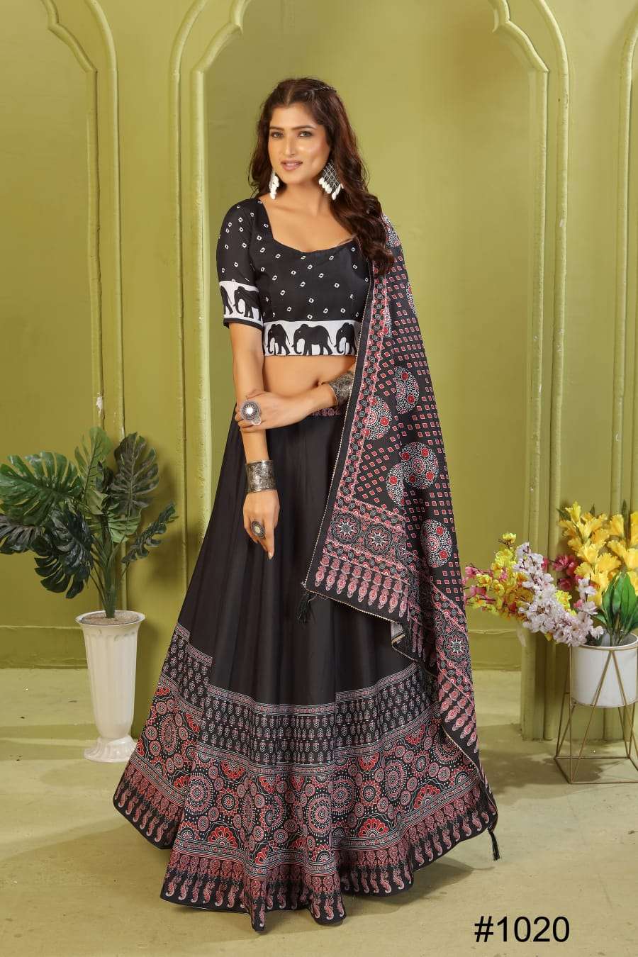 NAVYA VOL-19 BY ASLIWHOLESALE DESIGNER PURE RAYON COTTON EMBROIDERY LEHENGAS-00294
