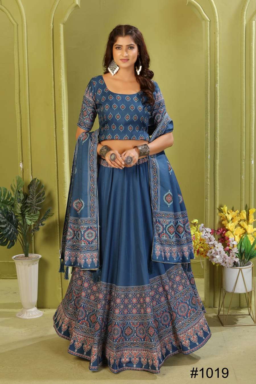 NAVYA VOL-20 BY ASLIWHOLESALE DESIGNER PURE RAYON COTTON EMBROIDERY LEHENGAS-00294