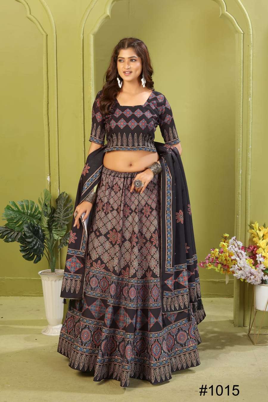 NAVYA VOL-24 BY ASLIWHOLESALE DESIGNER PURE RAYON COTTON EMBROIDERY LEHENGAS-00294