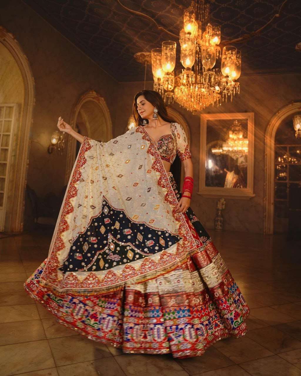 NAVYA VOL-27 BY ASLIWHOLESALE DESIGNER PURE RAYON COTTON EMBROIERY LEHENGAS-00294