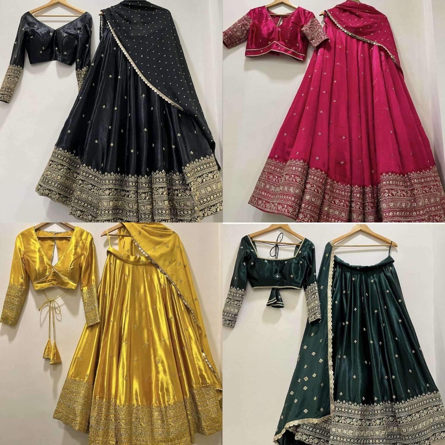 NAVYA VOL-31 BY ASLIWHOLESALE DESIGNER PURE VICHITRE SILK EMBROIDERY LEHENGAS-00294