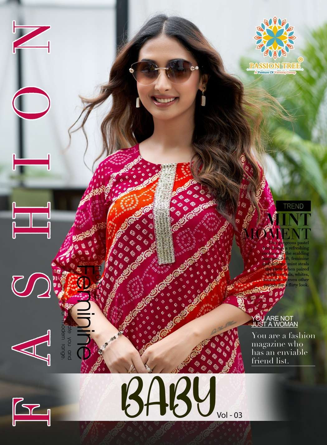 PASSION TREE BABY VOL-03 3001 TO 3010 SERIES PURE RAYON PRINTED KURTIS-00140