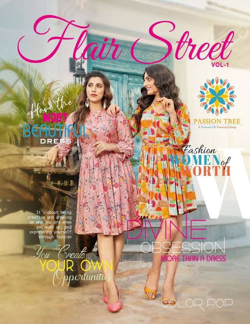 PASSION TREE FLAIR STREET VOL-01 1001 TO 1006 SERIES PURE RAYON TOPS-00014