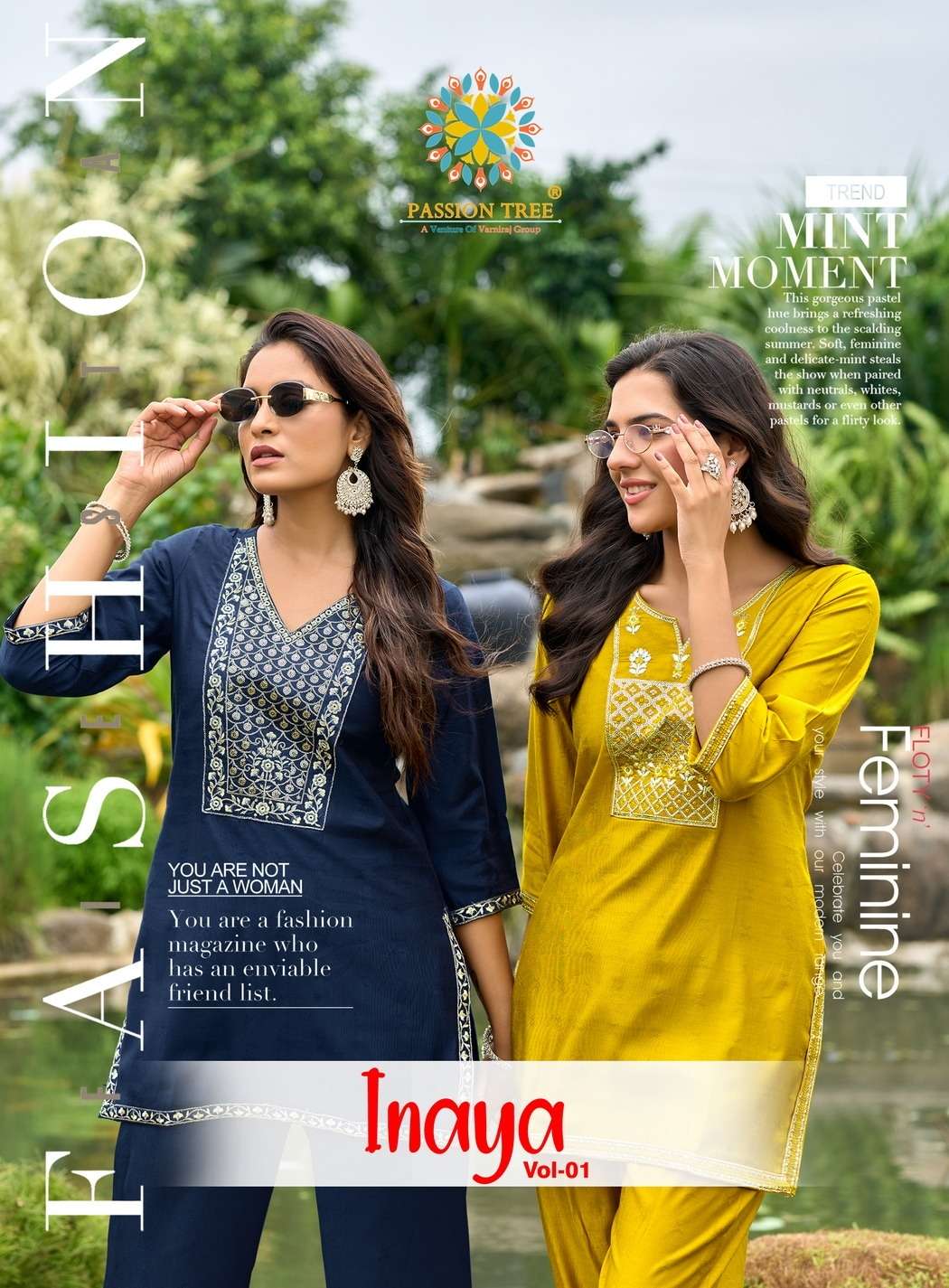 PASSION TREE INAYA VOL-01 PURE VISCOSE SILK CO-ORD SET-00014
