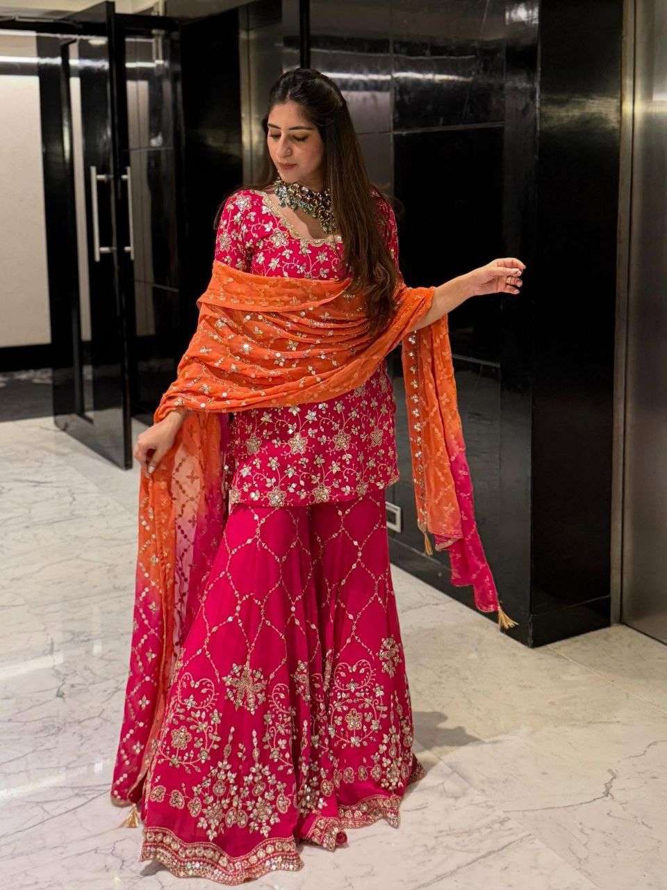 PC-041 BY ASLIWHOLESALE DESIGNER PURE FAUX GEORGETTE DRESS-00045