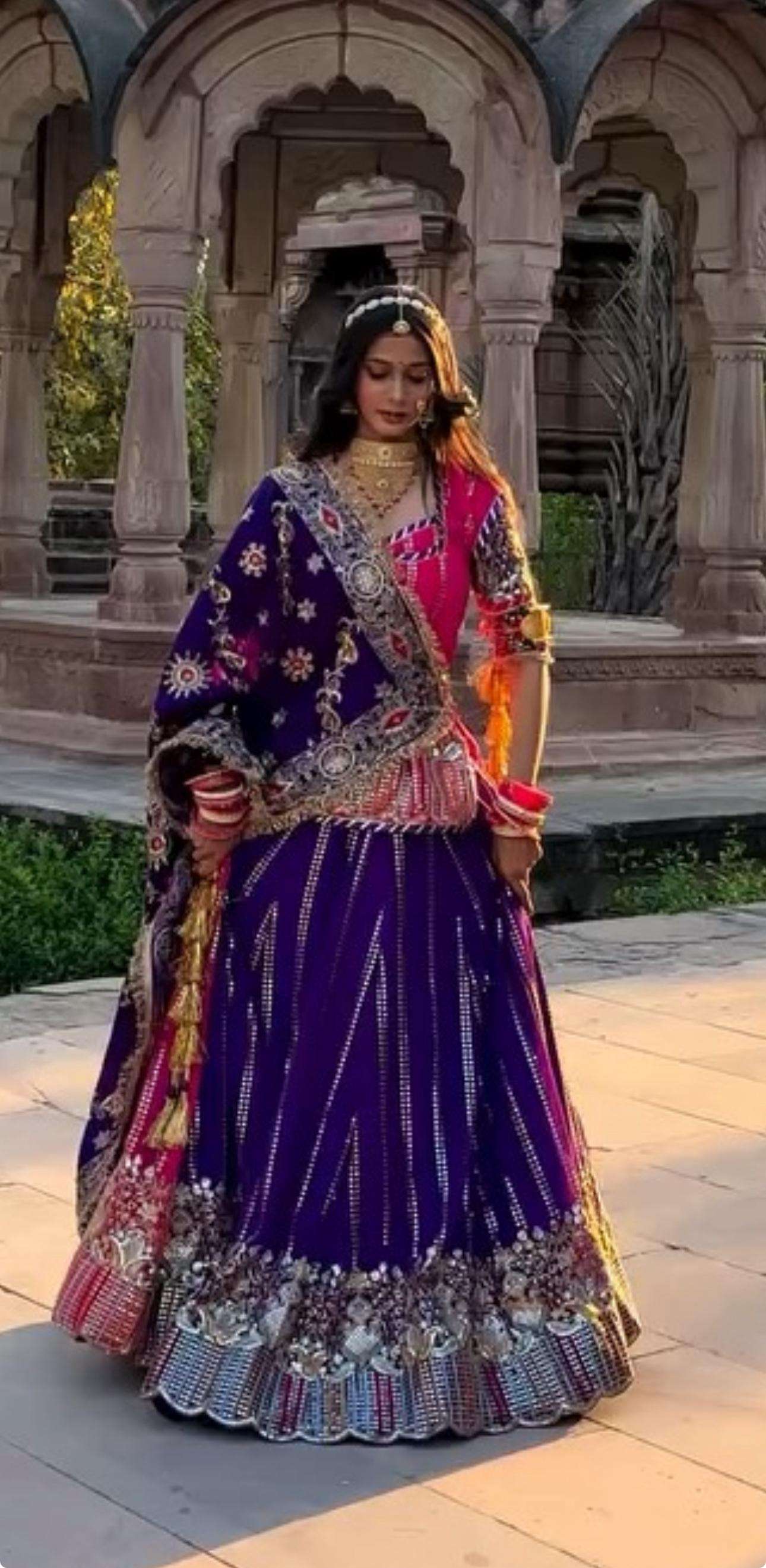PC-530 BY ASLIWHOLESALE DESIGNER PURE FAUX GEORGETTE LEHENGA-00045