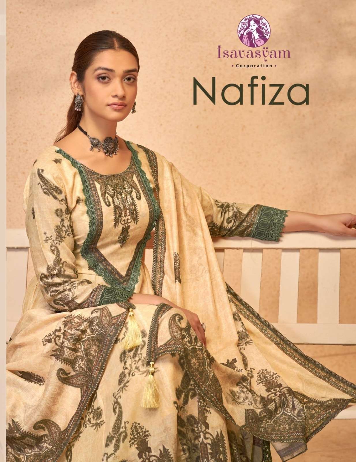 POONAM DESIGNER ISAVASYMA NAFIZA PURE COTTON EMBROIDERY PAKISTANI DRESSES-00014
