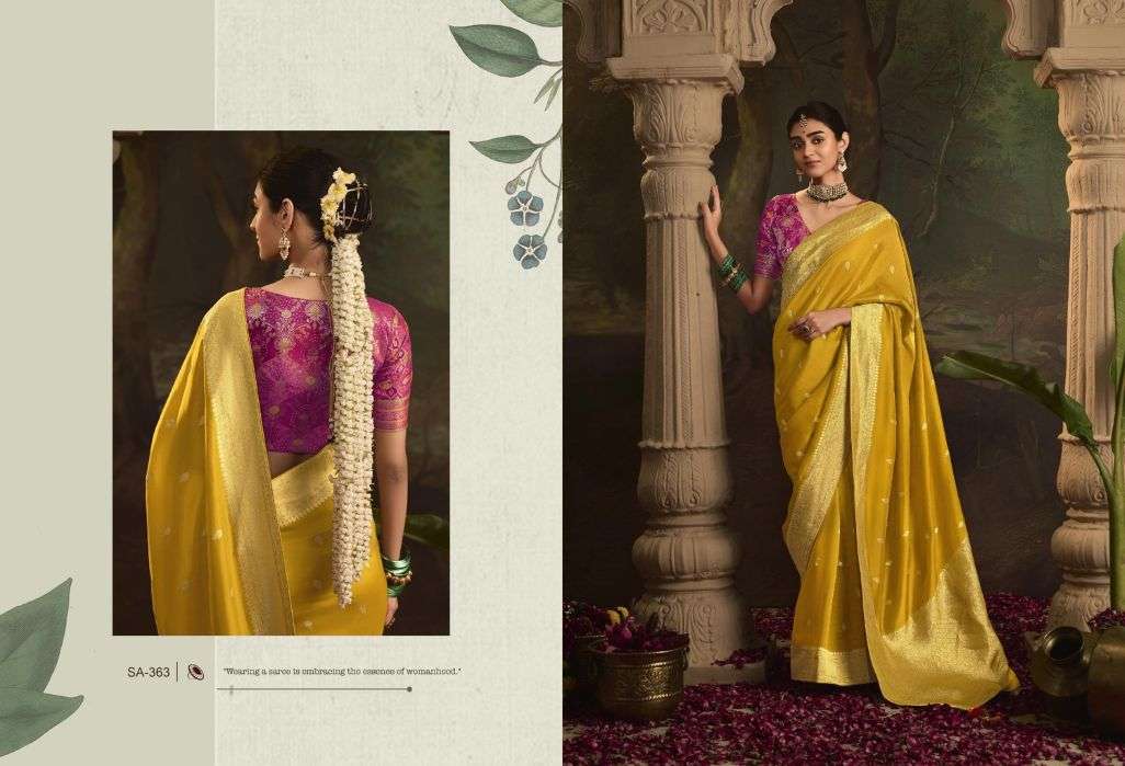 RAAS BY ASLIWHOLESALE DESIGNER PURE DOLA SILK SAREES-00137