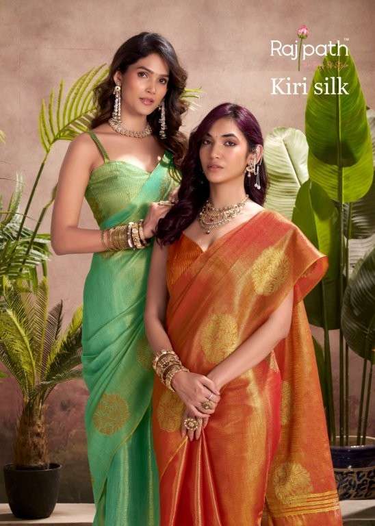 RAJPATH KIRI SILK PURE TISSUE SILK SAREES-00137