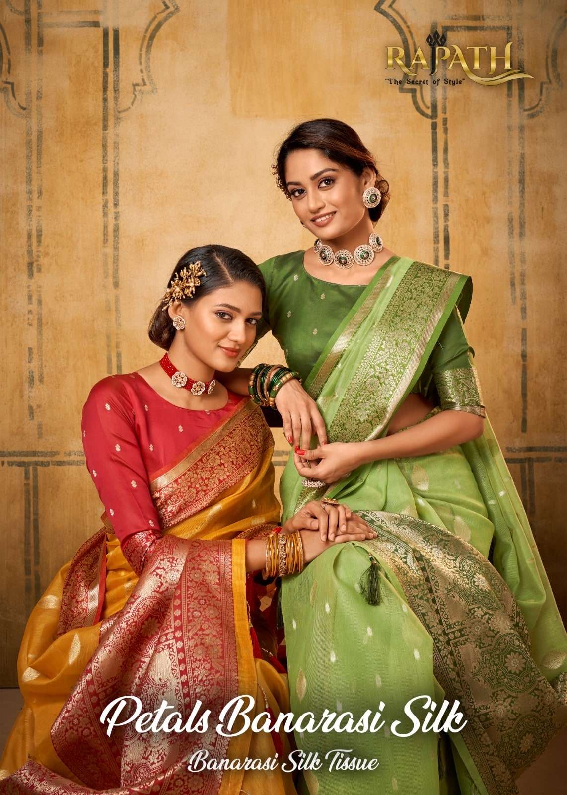 RAJPATH PETALS BANARASI TISSUE SAREES-00004