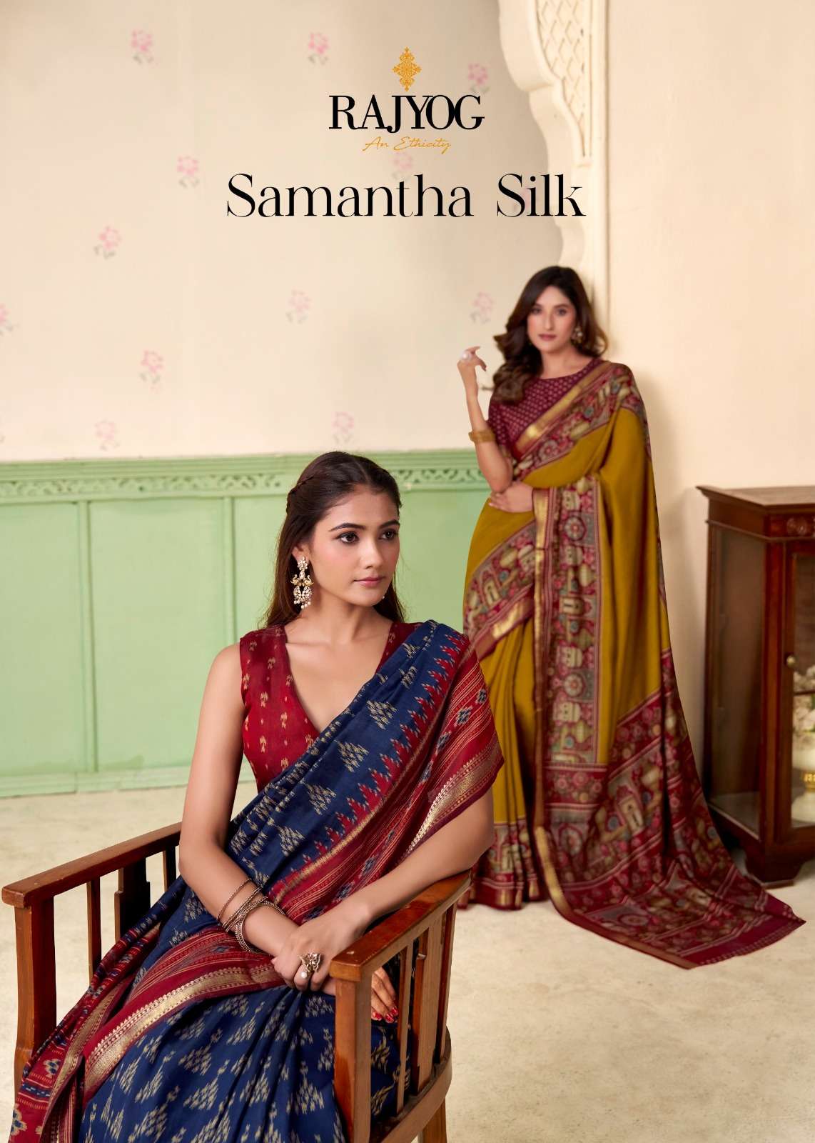 RAJYOG SAMANTHA SILK PURE COTTON PRINTED SAREES-00004
