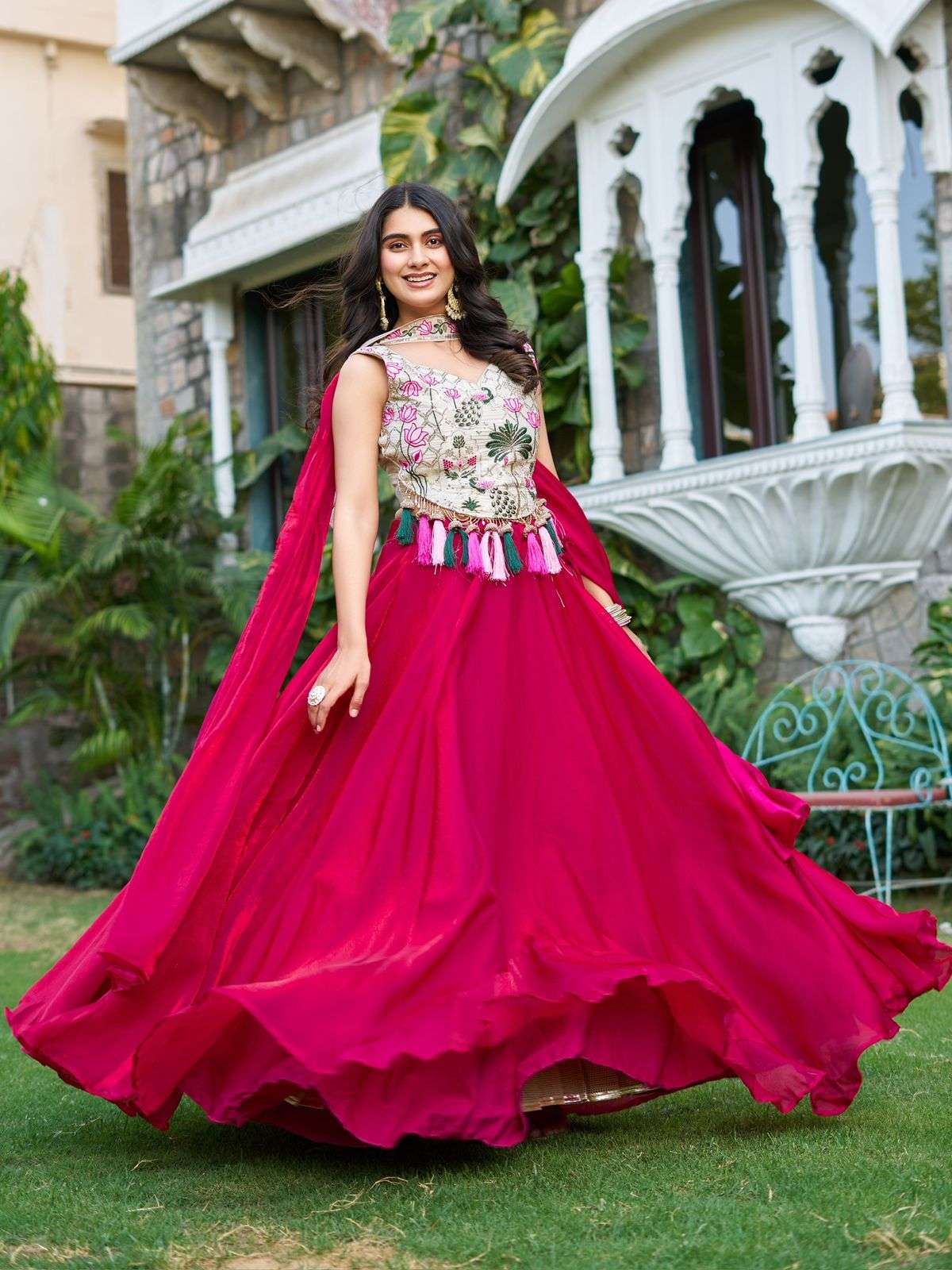 RM-125 BY ASLIWHOLESALE DESIGNER PURE FENDY SILK LEHENGAS-00236