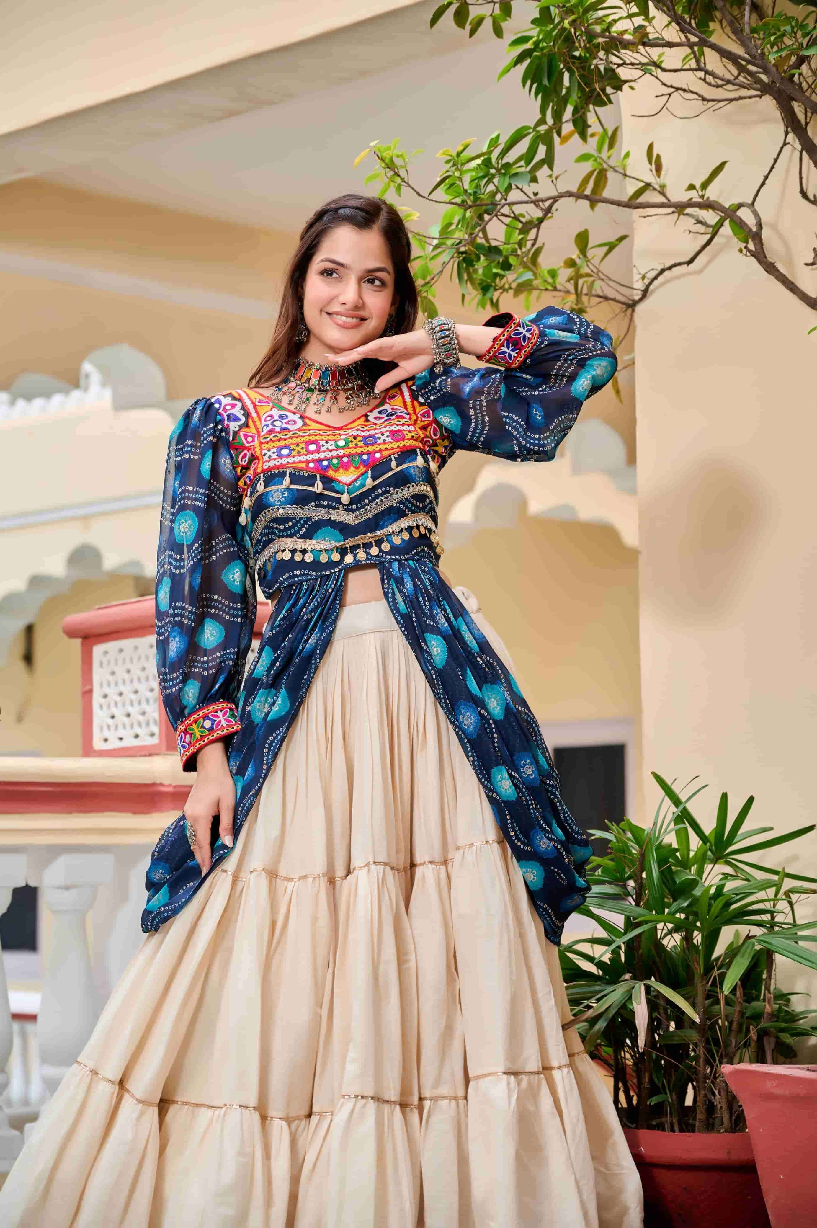 RM-131 BY ASLIWHOLESALE DESIGNER PURE COTTON EMBROIDERY PRINTED LEHENGAS-00236