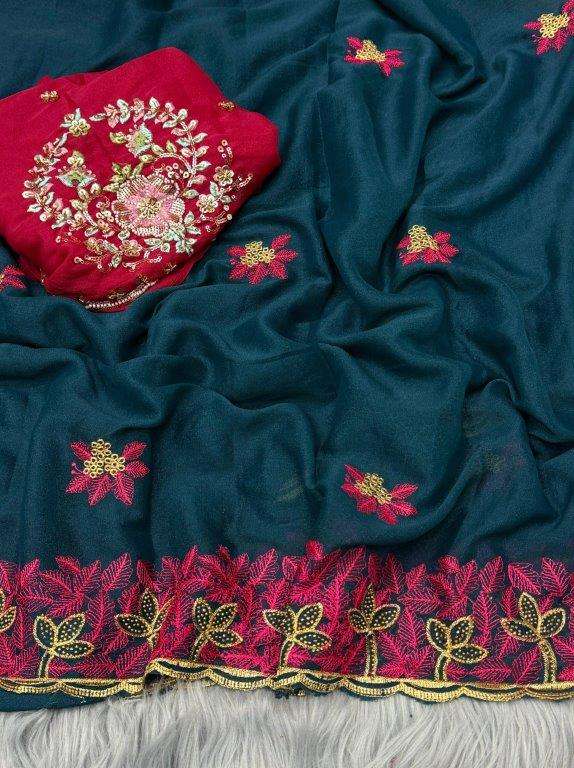 SADHYA SILK BY ASLIWHOLESALE DESIGNER PURE GEORGETTE SAREES-00256