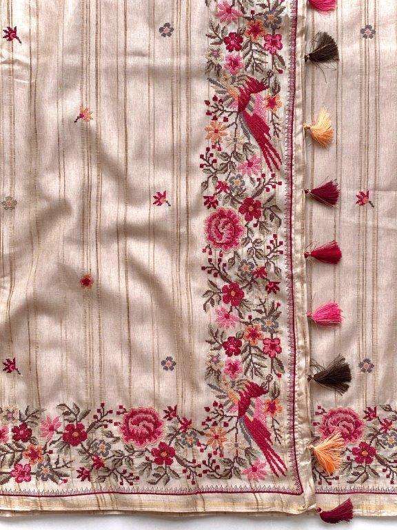 SANGITA BY ASLIWHOLESALE DESIGNER PURE SILK EMBROIDERY SAREES-00282