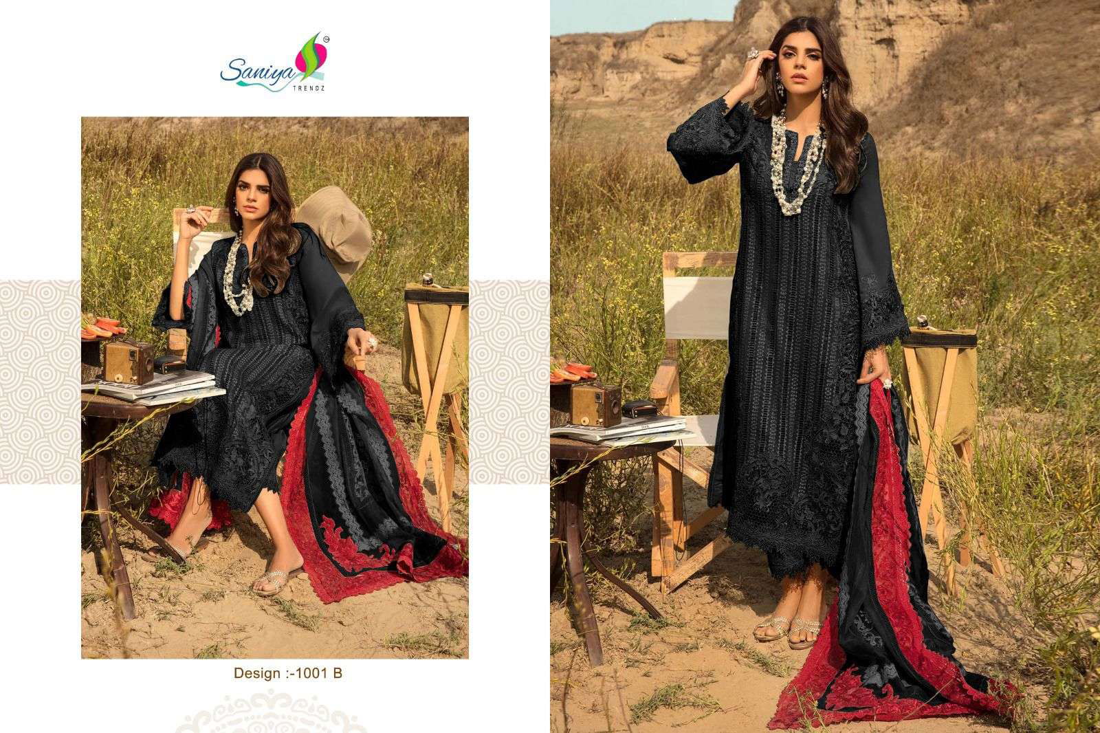 SANIYA TRENDZ SAIRA VOL-02 PURE COTTON EMBROIDERY PAKISTANI DRESS-00071