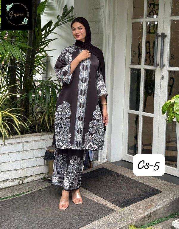 SAPPHIRE CO-ORD SET VOL-5 NX PURE SATIN PRINTED CO-ORD SET- 272