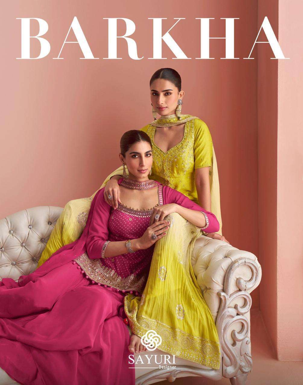 SAYURI BARKHA PURE SILK EMBROIDERY DRESSES-00028