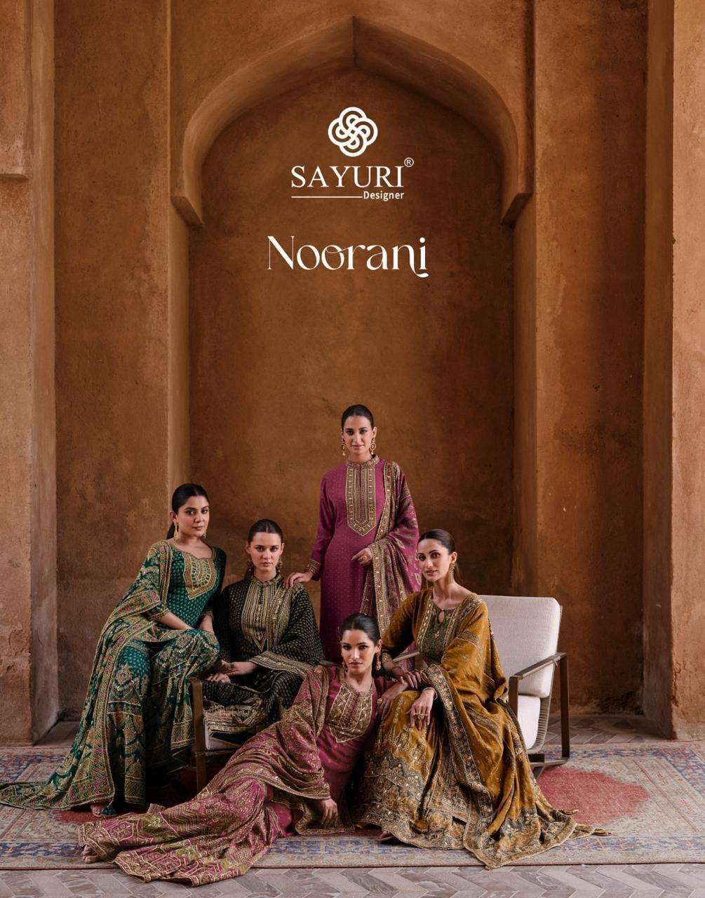 SAYURI NOORANI 5454 TO 5458 SERIES PURE CREPE SILK DRESSES-00028