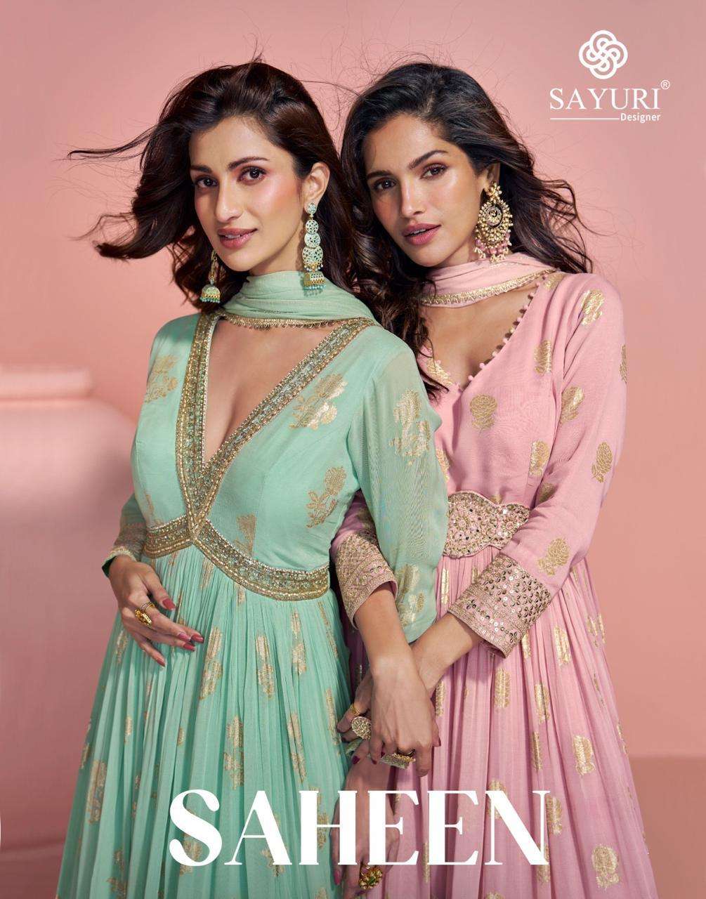 SAYURI SAHEEN PURE VISCOSE JACQUARD SILK DRESSES-00028