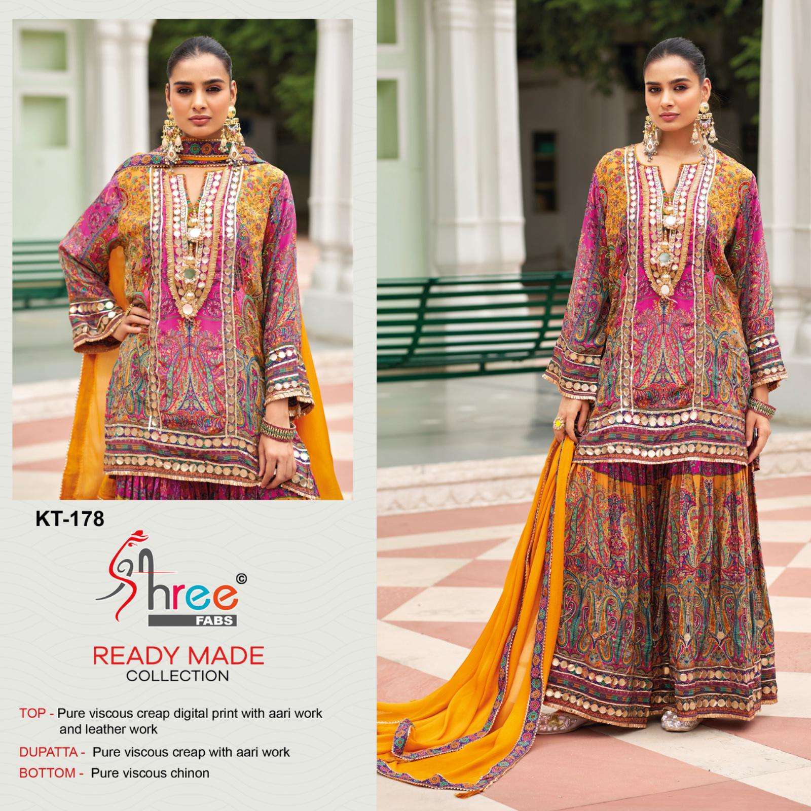 SHREE FAB KT-178 PURE VISCOSE CREPE PRINTED PAKISTANI DRESSES-00011
