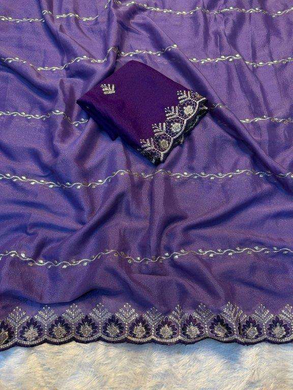 SILK FALNA BY ASLIWHOLESALE DESIGNER PURE STAR GEORGETTE SAREES-00256