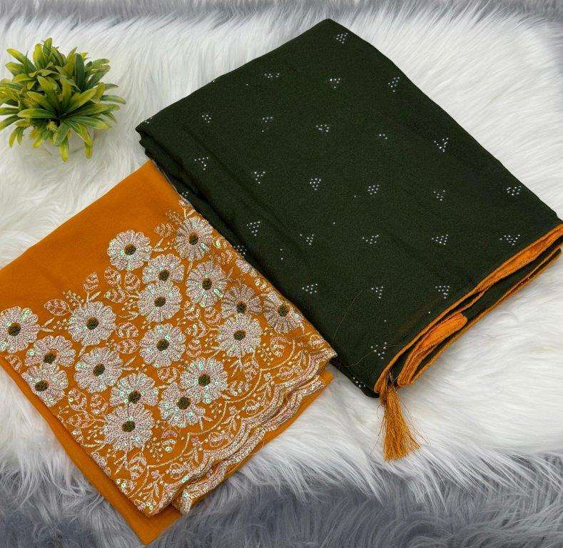 STAR DIAMOND BY ASLIWHOLESALE DESIGNER PURE GEORGETTE SAREES-00256
